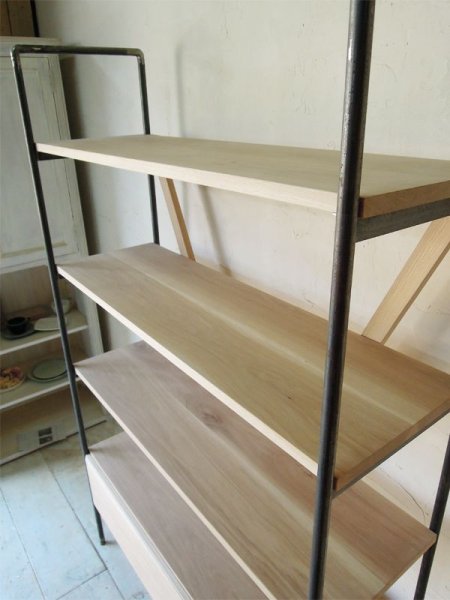 画像3: オーク×アイアン ディスプレイシェルフ   (3)