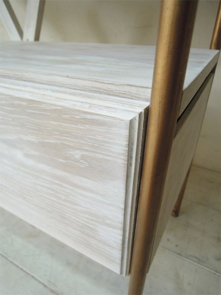 画像4: オーク×真鍮 ディスプレイシェルフ4段   (4)