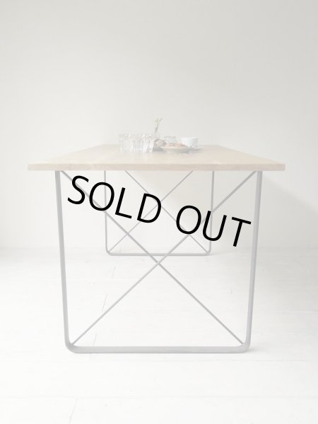 画像3: 1点限り　アイアンレッグダイニングテーブル　  (3)