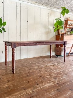 創作木材家具屋さんのアンティーク仕上　 テーブル 展示品　未使用 創作木材家具屋さんのアンティーク仕上 テーブル 展示品未使用