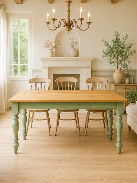 フレンチカントリーインテリアにおすすめのダイニングテーブル