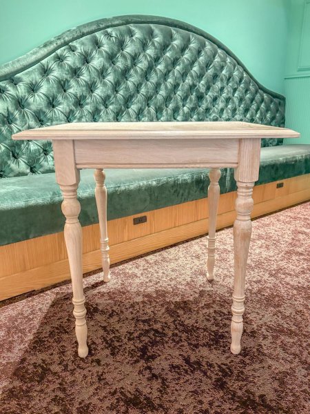 画像5: オークターンドレッグダイニングテーブル　ろくろ脚「スレンダー」　アンティーク調テーブル (5)