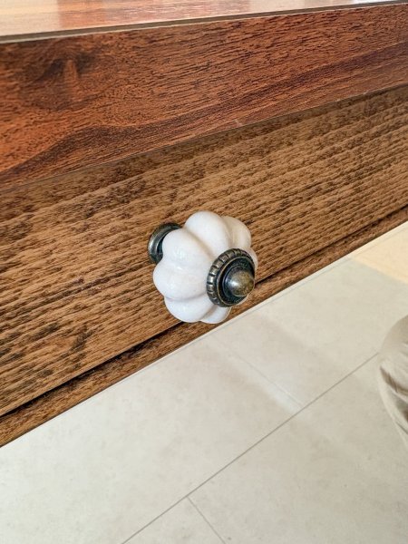 オーナー様に選んでいただいたかわいい取っ手。