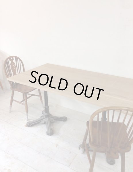 画像2: 2本鉄脚ダイニングテーブル   (2)