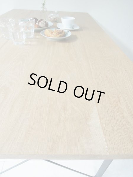 画像5: 2本鉄脚ダイニングテーブル   (5)