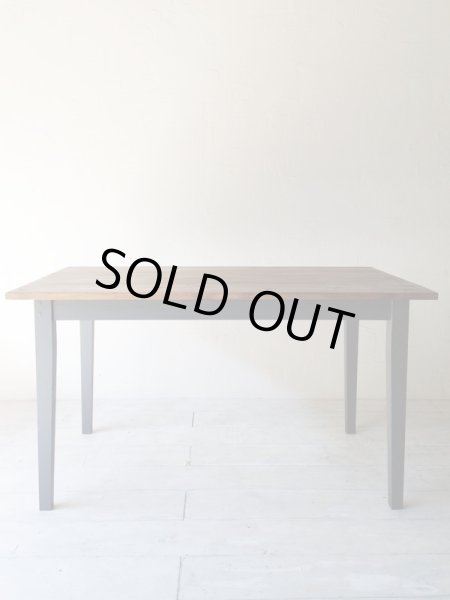 画像2: 1点限り フェイクアンティークダイニングテーブル   (2)