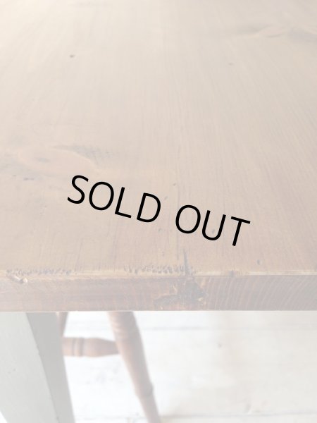 画像3: 1点限り フェイクアンティークダイニングテーブル   (3)