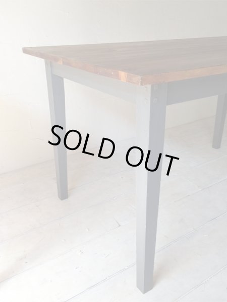 画像5: 1点限り フェイクアンティークダイニングテーブル   (5)