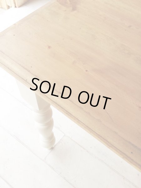 画像3: 1点限り フェイクアンティークダイニングテーブル   (3)