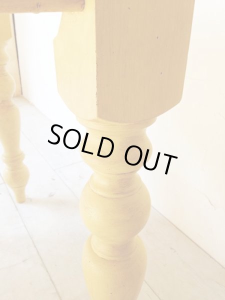 画像4: 1点限り フェイクアンティークダイニングテーブル   (4)