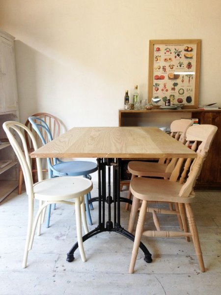 画像2: 幅広アイアンテーブル   (2)