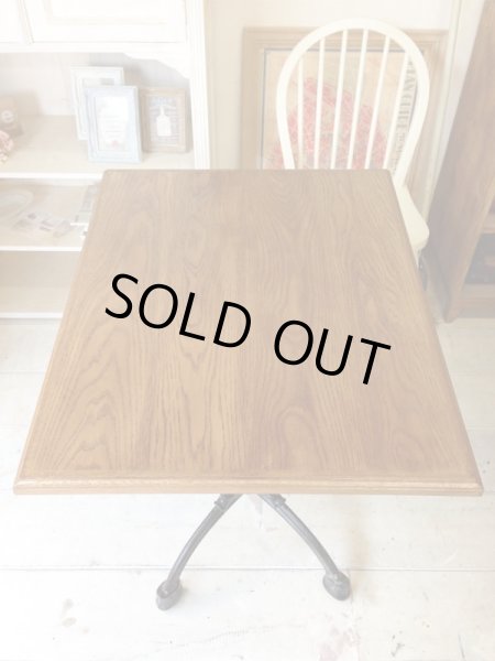 画像4: スクエアテーブル鉄脚・ウレタン仕上げ　  (4)