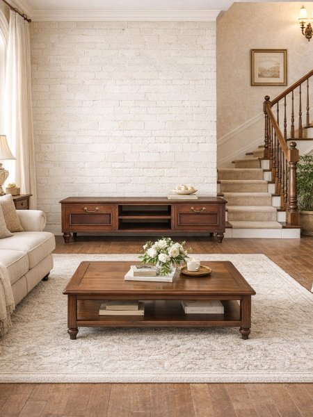 輸入住宅向けテレビボードのオーダーメイド実例紹介