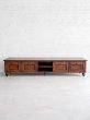 オーク無垢材で作るアンティーク調テレビボード