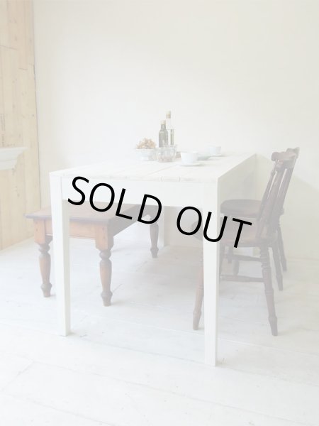 画像2: 在庫処分 ダイニングテーブル ホワイト1400 (2)