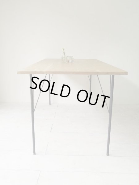 画像3: 在庫処分 アイアンレッグダイニングテーブル   (3)