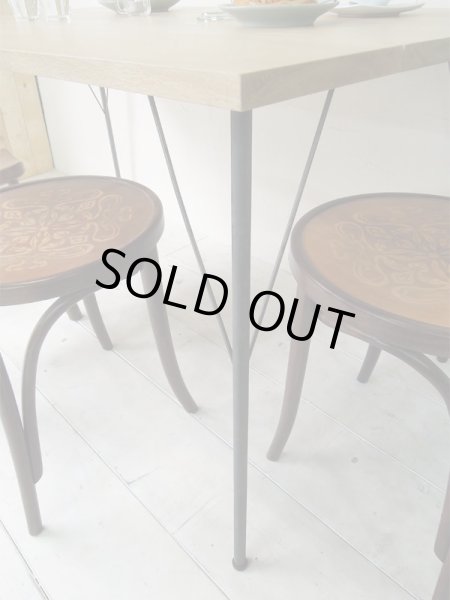 画像4: 在庫処分 アイアンレッグダイニングテーブル   (4)