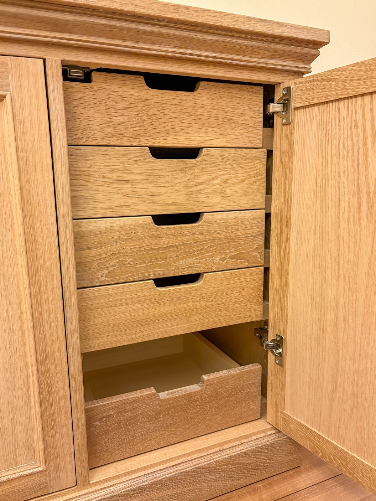 W2600mmオーク材アンティークサイドボード＆チェスト@大阪東京名古屋